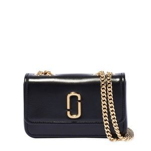 Marc Jacobs Mini Snapshot Leather Chain Crossbody Bag